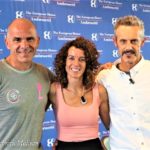 Io, Paola Gianotti, ciclista e Coach e Emilio Previtali, Alpinista e Triathleta.